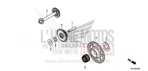 STARTING DRIVEN GEAR CBR650FAH de 2017